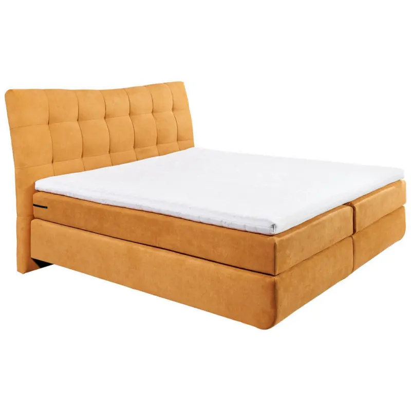Boxspringbett 180/200 cm in Gelb