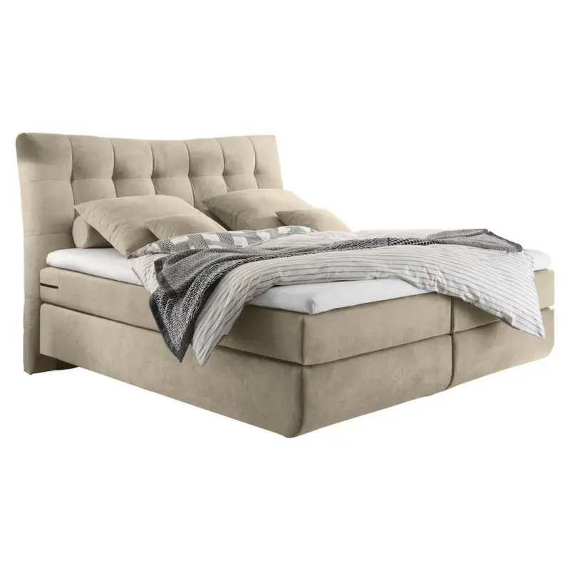 Boxspringbett 180/200 cm in Sandfarben
