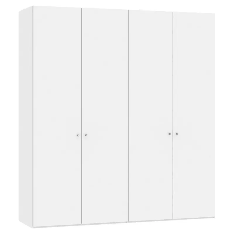 Drehtürenschrank in Weiß