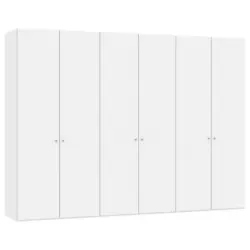 Drehtürenschrank in Weiß