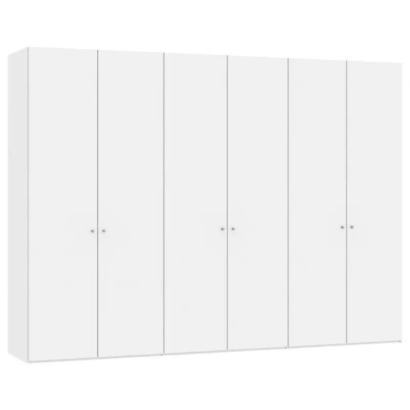 Drehtürenschrank in Weiß