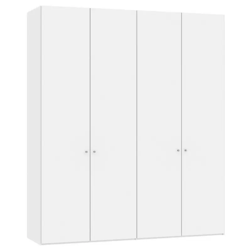 Drehtürenschrank in Weiß