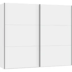 Schwebetürenschrank in Weiß