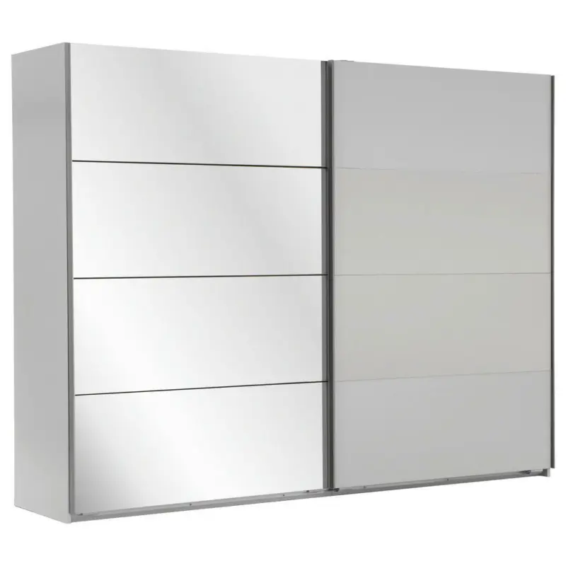 Schwebetürenschrank in Weiß