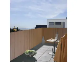 Sichtschutzmatte Konsta PVC verstärkt 3 x 0,9 m teakoptik