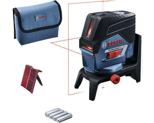 Linienlaser Bosch Professional GCL 2-50 C inkl. RM Drehhalterung und Batterie-Adapter