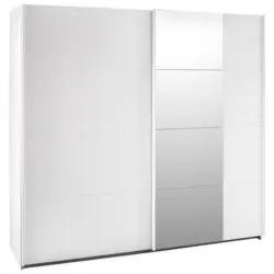 Schwebetürenschrank in Weiß