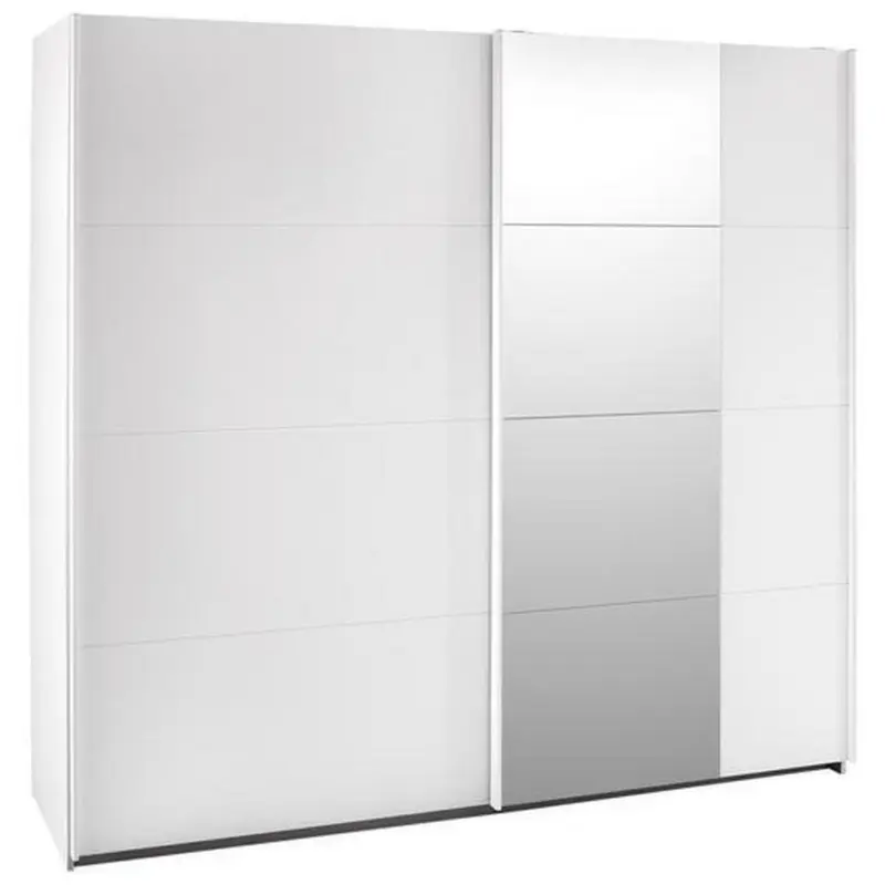 Schwebetürenschrank in Weiß