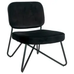 Sessel in Samt Schwarz