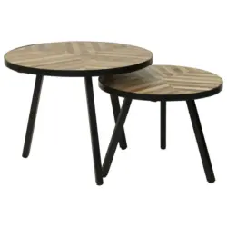 Couchtischset in Holz 60/60/46,5 cm