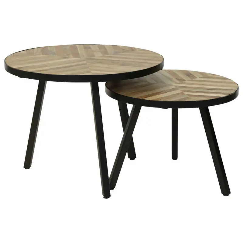Couchtischset in Holz 60/60/46,5 cm