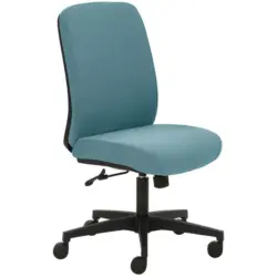 Drehstuhl in Schwarz, Türkis