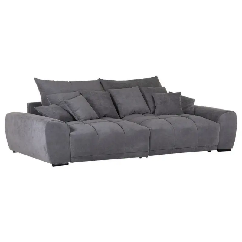 Megasofa in Mikrofaser Grau