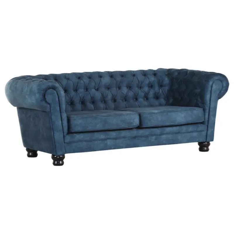 Sofa in Flachgewebe Türkis