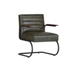 Armlehnstuhl in Echtleder