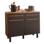 XXXLutz Lauterach - Ihr M&ouml;belhaus bei Bregenz K&uuml;chenunterschrank 100/90/60 cm in Anthrazit, Sonoma Eiche