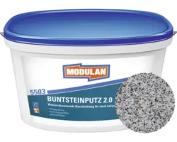 MODULAN 5503 Buntsteinputz 2 mm weiß 20 kg Fb.329