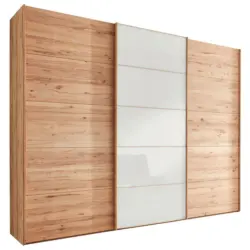 Schwebet&uuml;renschrank in Wei&szlig;, Buchefarben