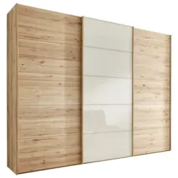 Schwebet&uuml;renschrank in Buchefarben, Champagner