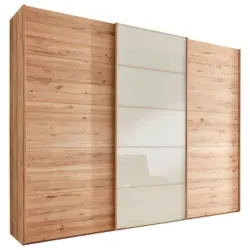 Schwebet&uuml;renschrank in Buchefarben, Champagner