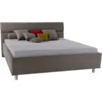 XXXLutz Lauterach - Ihr Möbelhaus bei Bregenz Polsterbett 200/200 cm in Schlammfarben