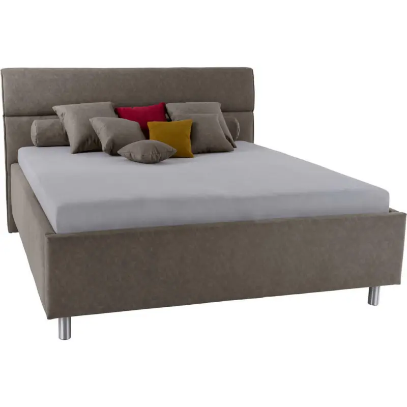 Polsterbett 160/200 cm in Schlammfarben