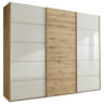 Schwebetürenschrank in Champagner, Eiche Bianco