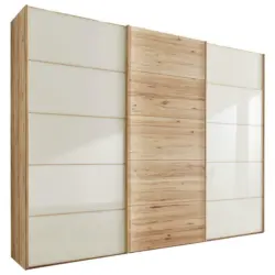 Schwebet&uuml;renschrank in Buchefarben, Champagner