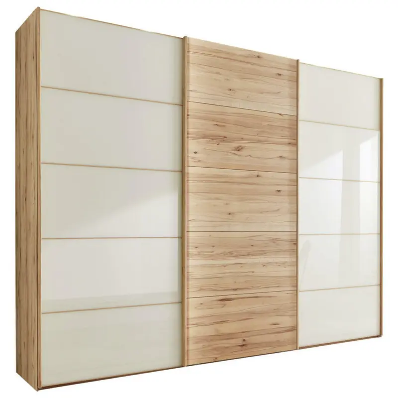 Schwebet&uuml;renschrank in Buchefarben, Champagner