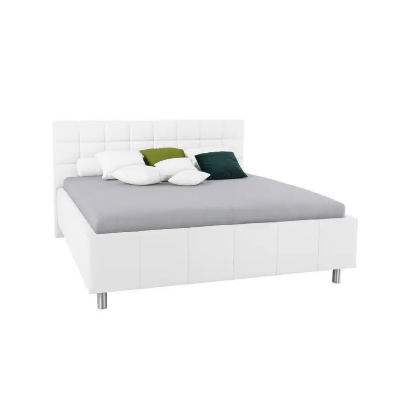 Polsterbett 180/200 cm in Weiß