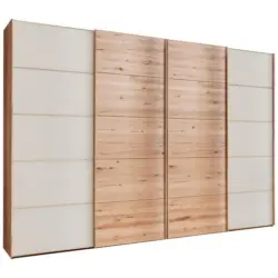 Schwebet&uuml;renschrank in Buchefarben, Champagner