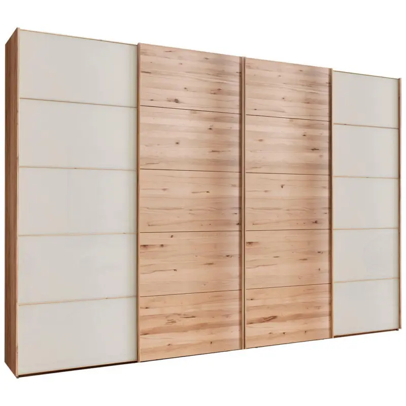 Schwebet&uuml;renschrank in Buchefarben, Champagner