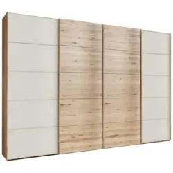 Schwebet&uuml;renschrank in Buchefarben, Champagner