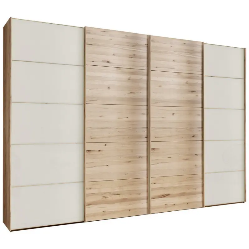 Schwebet&uuml;renschrank in Buchefarben, Champagner