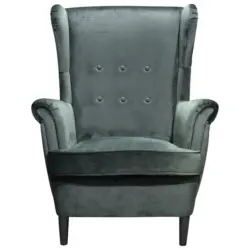 Sessel in Samt Grün