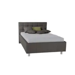 Polsterbett 140/200 cm in Grau