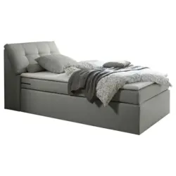 Boxspringbett 120/200 cm in Silberfarben
