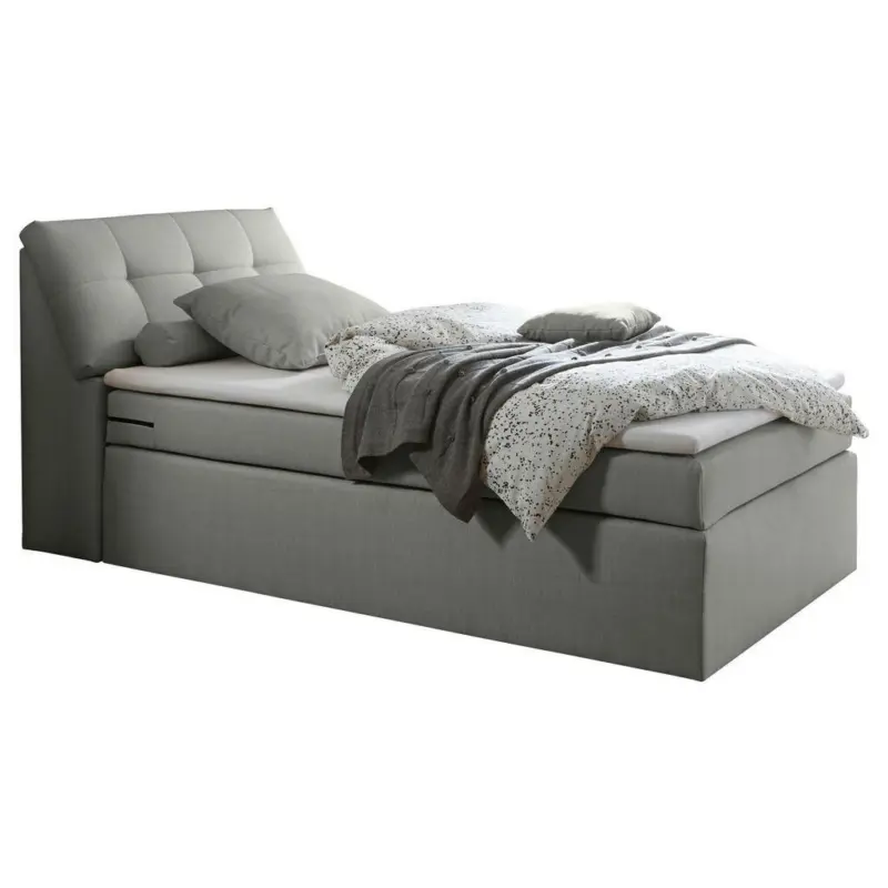 Boxspringbett 120/200 cm in Silberfarben