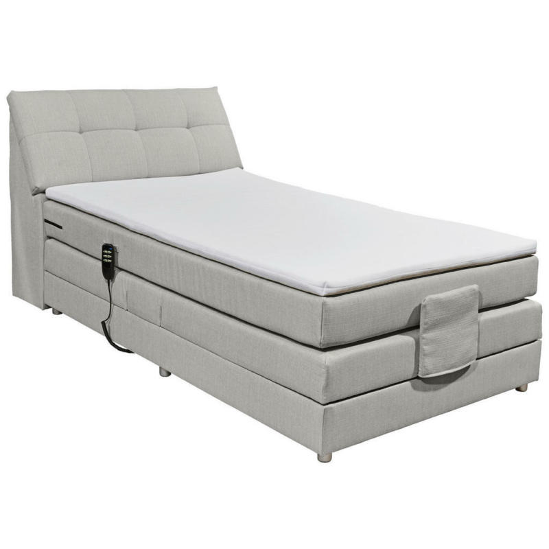 Boxspringbett 120/200 cm in Silberfarben