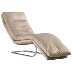 Liege in Echtleder Hellgrau