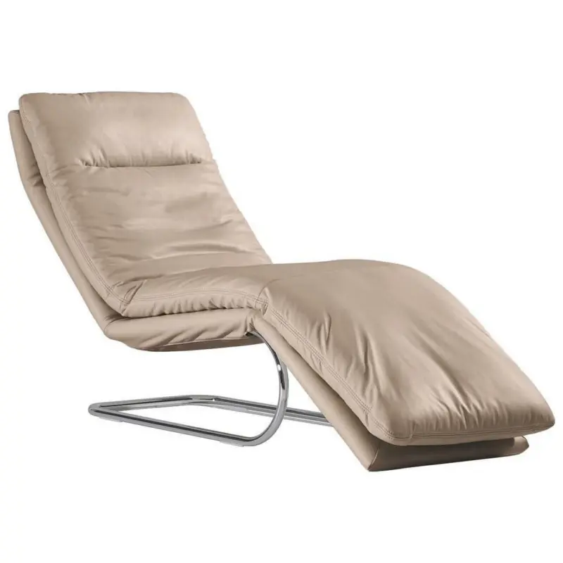 Liege in Echtleder Hellgrau