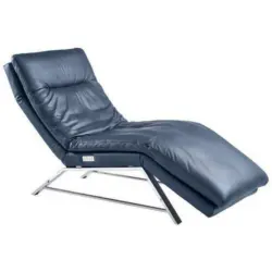 Liege in Echtleder Blau