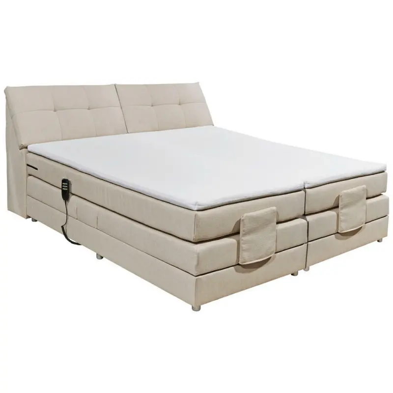 Boxspringbett 180/200 cm in Creme