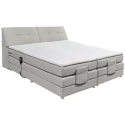 Boxspringbett 180/200 cm in Silberfarben