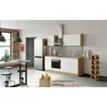 XXXLutz Lauterach - Ihr M&ouml;belhaus bei Bregenz K&uuml;chenblock 210 cm in Wei&szlig;, Eichefarben