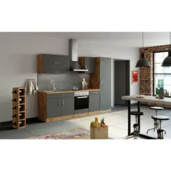 Küchenleerblock in Anthrazit