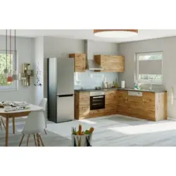 Eckküche 210/210 cm in Eichefarben