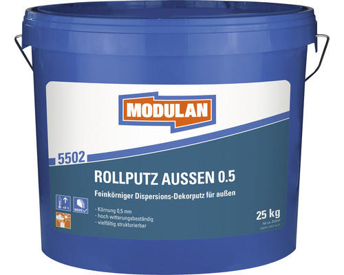 MODULAN 5502 Rollputz Außen 0,5 mm weiß 25 kg