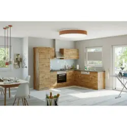 Eckküche 210/270 cm in Eichefarben