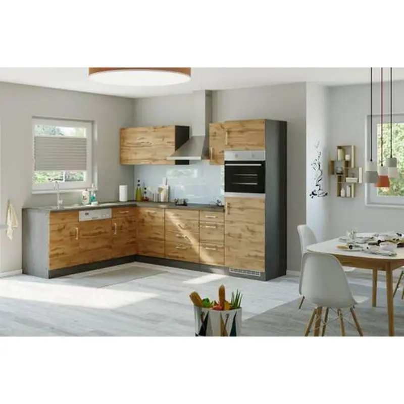 Eckküche 210/270 cm in Eichefarben